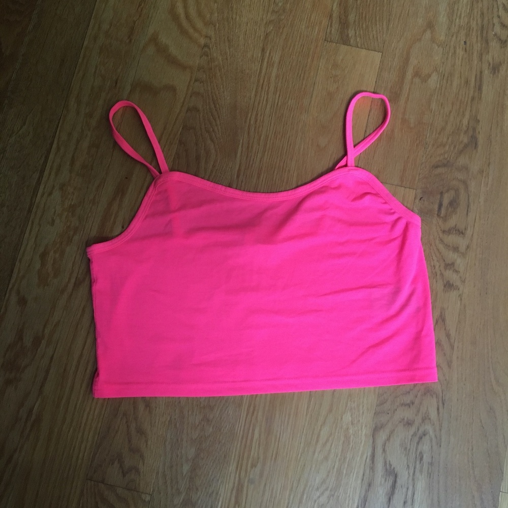 Pink crop top